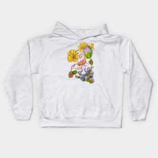 Arizona Desert Study: Cacti and Scorpion Kids Hoodie